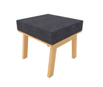 Contemporary footrest / wooden