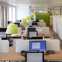 Countertop office divider / fabric / metal...