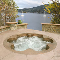 6 seater built-in copper hot-tub  Diamond Spas