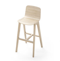 Contemporary bar chair / upholstered / with...