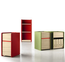 Laminate office unit / 2-drawer / on casters...