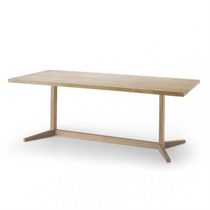 Contemporary table / natural oak / rectangular...