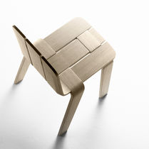 Contemporary chair / bentwood / black