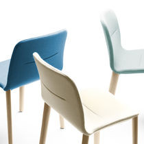 Contemporary chair / upholstered / with...