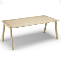 Contemporary table / oak / laminate / rectangular