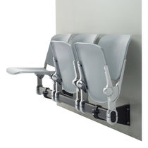 Steel beam chair / 3-seater / indoor