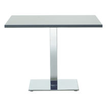 Contemporary boardroom table / metal / rectangular