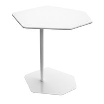 Contemporary side table / powder-coated...