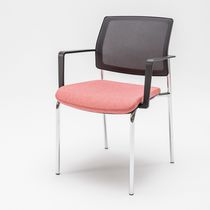 Upholstered conference chair / with armrests...