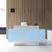 Plexiglas® reception desk / metal / laminate...