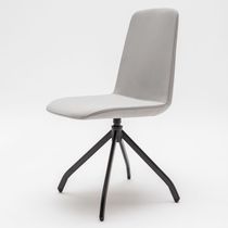 Contemporary chair / upholstered / with...