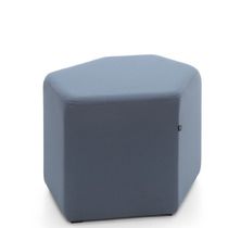Contemporary pouf / fabric / leather / synthetic...