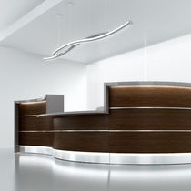Modular reception desk / semicircular /...