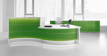 Modular reception desk / laminate / aluminum...