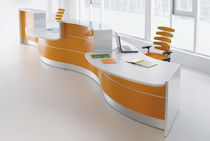 Modular reception desk / laminate / aluminum...