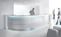 Modular reception desk / semicircular /...