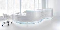 Modular reception desk / semicircular /...