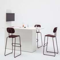 Multimedia desk / melamine / contemporary...