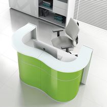 Modular reception desk / semicircular /...