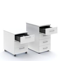 Metal office unit / melamine / 3-drawer...