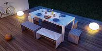 Public bench / contemporary / metal / for...