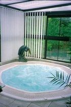 7 seater built-in overflow hot-tub CHAMBORD SOMETHY