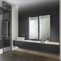 Wall-hung washbasin cabinet / wooden / contemporary...