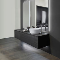 Wall-hung washbasin cabinet / wooden / contemporary...