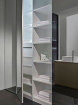 Contemporary bathroom cabinet / wooden /...