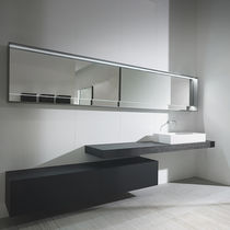 Wall-hung washbasin cabinet / wooden / contemporary...