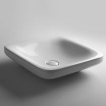 Countertop washbasin / square / ceramic...