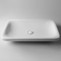 Free-standing washbasin / rectangular /...