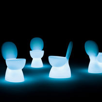 Original design chair / illuminated / plastic...