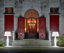 Floor-standing lamp / traditional / plastic...