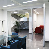 Fixed partition / glazed / for offices