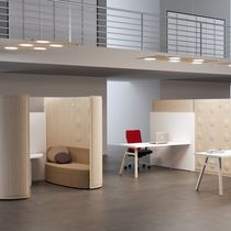 Interior wall sound-absorbing panel / wooden...