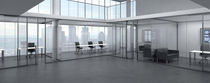 Removable partition / glazed / for offices...