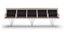 Aluminum beam chair / fabric / steel / 5-person