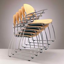 Contemporary visitor chair / stackable /...