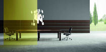 Contemporary boardroom table / wood veneer