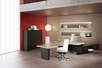 Contemporary boardroom table / wooden /...