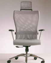 Contemporary executive chair / mesh / reclining...