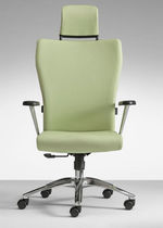 Contemporary executive chair / leather /...