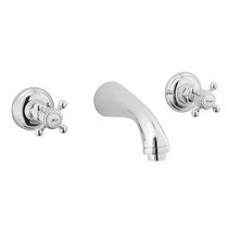 Double-handle washbasin mixer tap / wall-mounted...