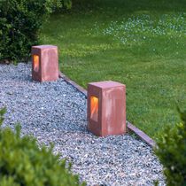 Garden bollard light / contemporary / terracotta...