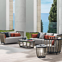 Contemporary sofa / garden / aluminum /...