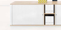 Low filing cabinet / steel / tambour door...