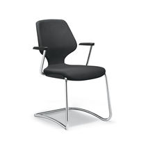 Contemporary visitor chair / stackable /...