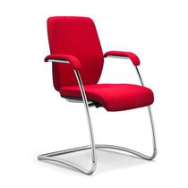 Upholstered conference chair / with armrests...