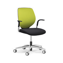 Contemporary office armchair / mesh / fabric...